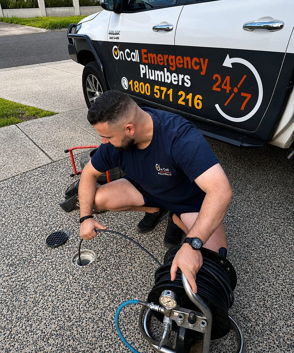 Emergency blocked drain plumber working in Toorak