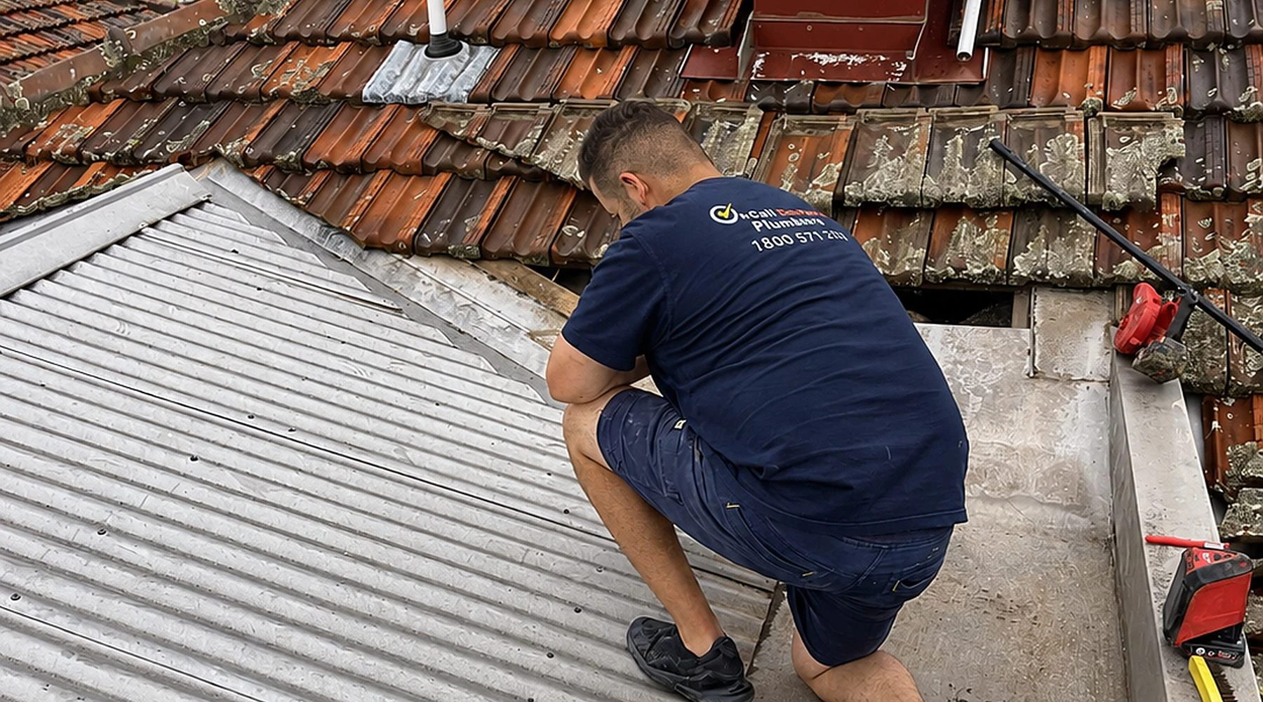 24-hour emergency plumber attending a Toorak property