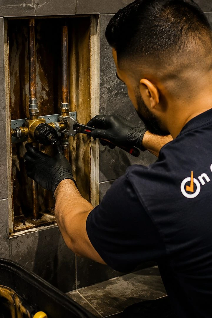 Shower plumbing service in Toorak